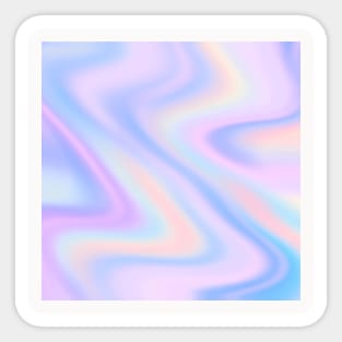 Abstract Gradient Pattern Purple Teal Sticker